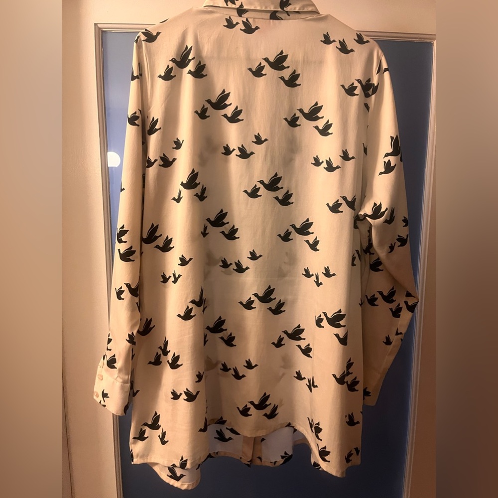 ASOS/Simply Be bird button down 🕊️ - Picture 2 of 4